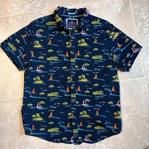 Shirtdenim and Flower Tropical Shirt